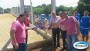 Foi inaugurada na manh deste domingo, em Palma Sola, uma quadra de futebol de areia implementada com recursos prprios da prefeitura