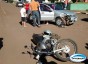 Motociclista fica ferido no centro de So Jos do Cedro